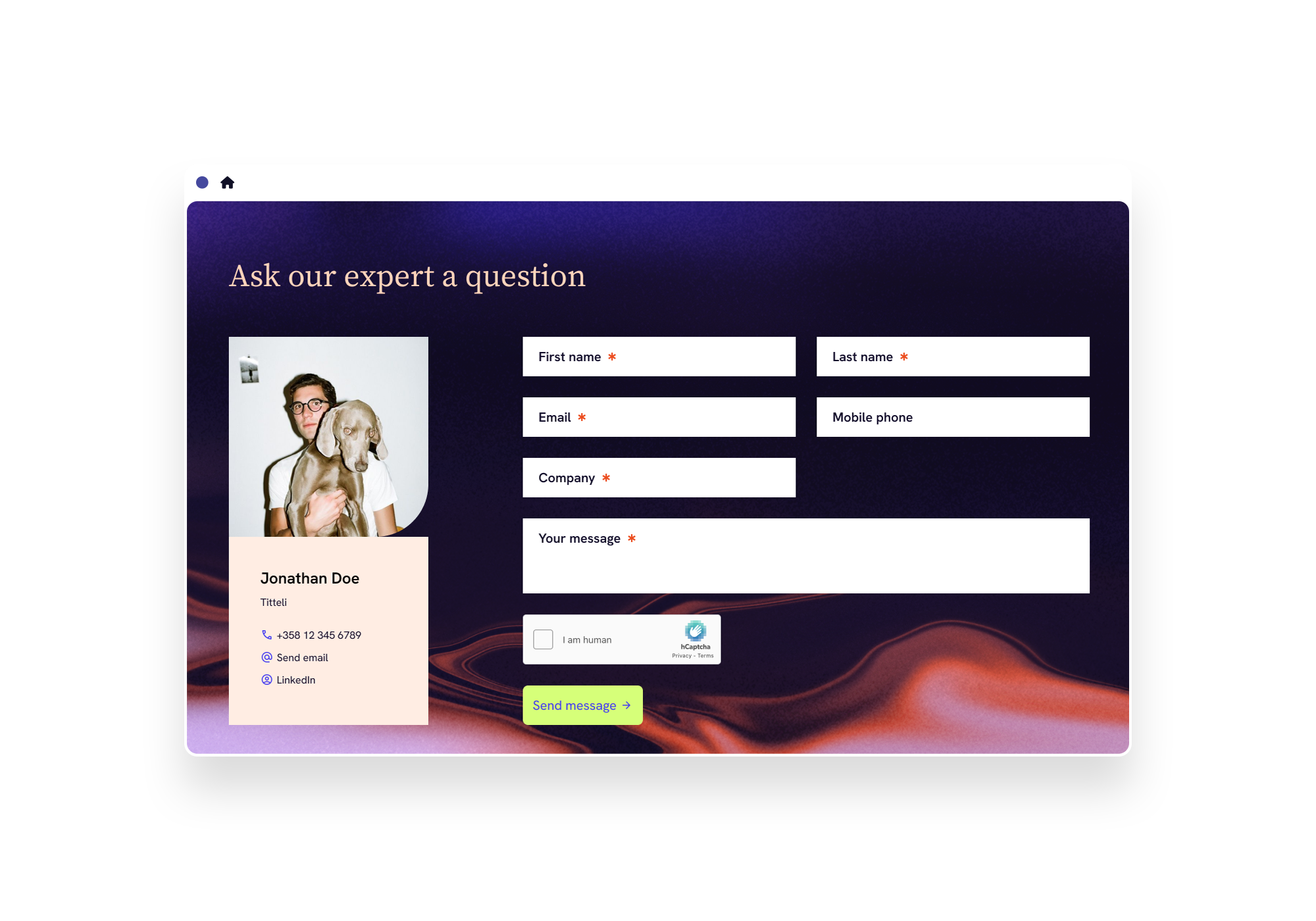 Etteplan contact page