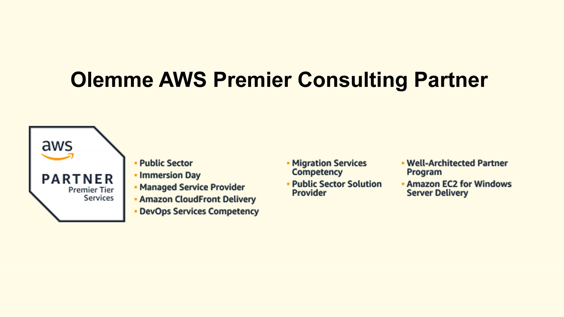 Olemme AWS Premier Consulting Partner