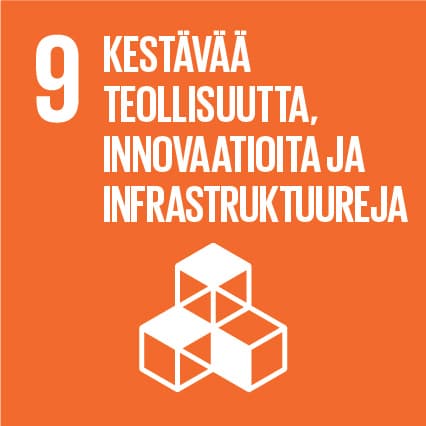 SDG Tavoite 9 - Kestävää teollisuutta, innovaatiota ja infrastruktuureja
